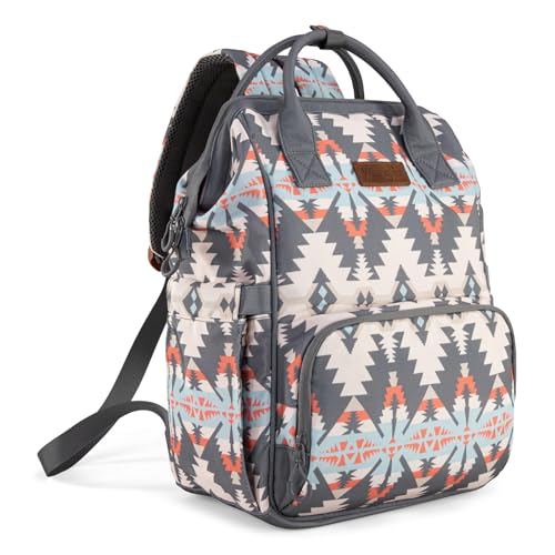 Wrangler Callie Diaper Bag Backpack with Stroller Straps Multifunction Baby Travel Bag WG2210-9110GY - color: Angel Grey