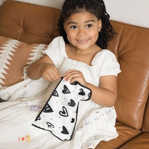 Tiny Twinkle Diaper Bag Organizing Pouches|3 Pack Mess-Proof Clear Front Travel Organizer Bags&TSA Approved Toiletry Bag Set for Baby and Mom Essentials - color: Hearts