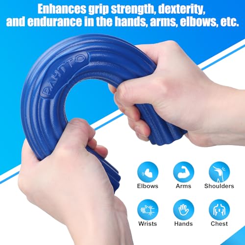 Flexible Resistance Bar for Physical Therapy, Resistance Exercise Twisting Bar for Tennis Elbow, Tendonitis Pain Relief & Grip Strength Improve - color: Blue- Heavy, 25 LBS