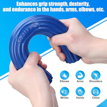 Flexible Resistance Bar for Physical Therapy, Resistance Exercise Twisting Bar for Tennis Elbow, Tendonitis Pain Relief & Grip Strength Improve - color: Blue- Heavy, 25 LBS
