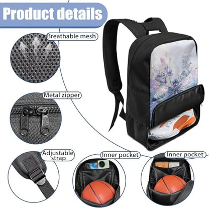 Basketball Backpack With Separate Ball Compartment And Shoes Fit Basketball Volleyball Football - color: Dragonfly
