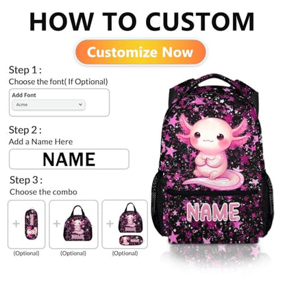Kids Schoolbag Custom Girls Backpack for Children Teen School Supplies, Casual Animal Bookbag for Preschool Elementary Kindergarten Travel Picnic Camp - color: Pink4