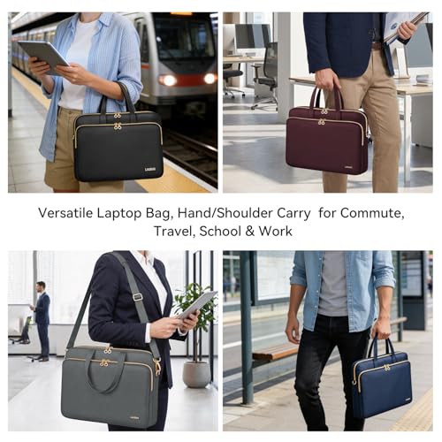 Laptop Bag Case for Women Men Messenger Briefcase Bag, 17 17.3 Inch - color: Heather Grey, size: 17.3 inch