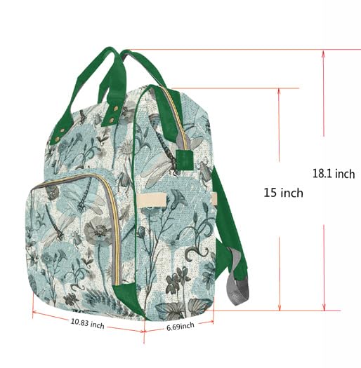 Custom Diaper Bag with Name, Personalized School Bag Cute Bear Pattern, Monogram Nappy Backpack with Thermal Pockets for Adults Kids, Large Capacity Waterproof Diaper Bag, Travel Gifts - color: Color-10