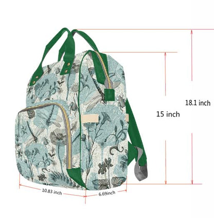 Custom Diaper Bag with Name, Personalized School Bag for Girls Butterfly Pattern, Monogram Nappy Backpack with Thermal Pockets for Adults Kids, Large Capacity Waterproof Diaper Bag, Travel Gifts - color: Color-7