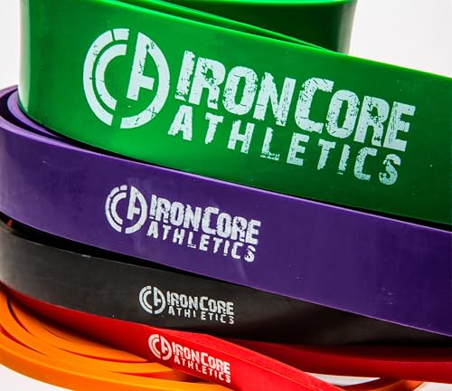 Pull Up Assistance Bands - Commercial Gym Quality 41" Loop Exercise Pull-Up Bands - 4 Different Resistance Levels to Choose from - color: 5 Pack Orange/Red/Black/Purple/Green - 5-120 lb