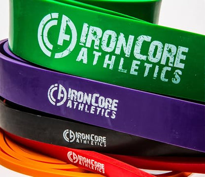 Pull Up Assistance Bands - Commercial Gym Quality 41" Loop Exercise Pull-Up Bands - 4 Different Resistance Levels to Choose from - color: 5 Pack Orange/Red/Black/Purple/Green - 5-120 lb