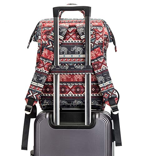 Kinmac Waterproof Laptop Backpack For Laptop Up to 15.6 Inch Men Women Travel Outdoor Backpack (Elephant) - color: Elephant（open Wide）