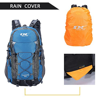 Diamond Candy Waterproof Hiking Backpack for Men and Women, Lightweight Day Pack for Travel Camping | Waterproof - color: Blue