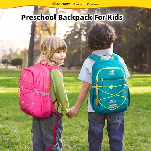 SKYSPER Kids Backpack 18L Children School Bag Child Boy Girl Pack Ages 4-8 for Traveling Day Trips Classes(Pink) - color: Pink, size: Medium