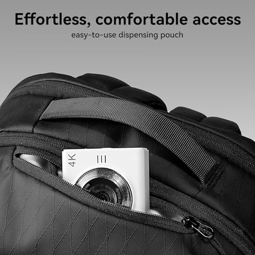 Muzee Lightweight Business Commute Backpack, Waterproof Laptop Backpack with Digital Protective Case, Hidden Pockets & YKK Zippers, 830g Ultra-Light for Men Women Office Travel