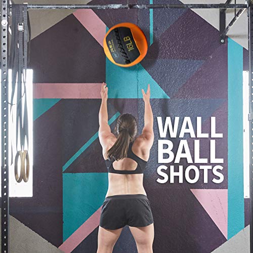 REP Weighted Slam Balls for Home Gym Fitness | 5-30 lb Soft Textured Medicine Ball Sizes | Heavy Sand-Filled Workout Weights for Strength, Core Training, Crossfit, Conditioning & Slam Ball Exercises - style: 8 lbs