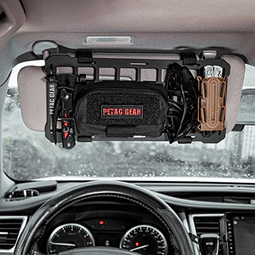 PETAC GEAR Tactical Molle Admin Pouch, Small Organizer Pocket for Tactical Vest/EDC Gun Belt/molle Platform. - color: BK