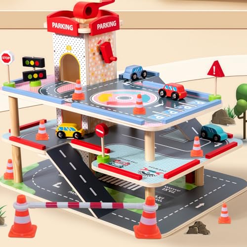 20PCS Car Model Toy Educational Traffic Cones Plastic Mini Road Marker Enlightenment Simulation Props 20 Orange Cones 10 Red White Round Barrier Connecting Rods