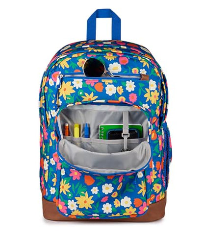 JanSport Cool Backpack with 15-inch Laptop Sleeve, Large Computer Bag Rucksack with 2 Compartments, Ergonomic Straps, Flower Market - color: Flower Market