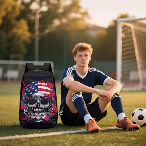 Basketball Backpack With Separate Ball Compartment And Shoes Fit Basketball Volleyball Football - color: Skeleton Rugby Player