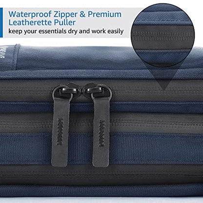 Purevave Compact Mens Toiletry Travel Bag Hanging, Mens Dopp Kit for Travel Waterproof, Wash Pouch Blue - color: Blue