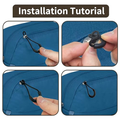 Zipper Pulls Compatible with Osprey,10PCS,Removable U Shape Zipper Pull Replacement for Backpack,Pouch,Luggage