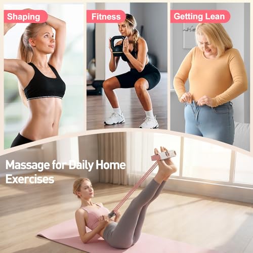 Pedal Resistance Band with Handles, 2026 Upgrade 6-Tube Pedal Resistance Band Multifunction Elastic Yoga Resistance Band for Full Body Workout, Stretching, Waist, Arm, Leg - color: blue