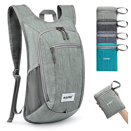 G4Free 10L/15L Hiking Backpack Lightweight Packable Hiking Daypack Small Travel Outdoor Foldable Shoulder Bag - color: Grey, size: 15L