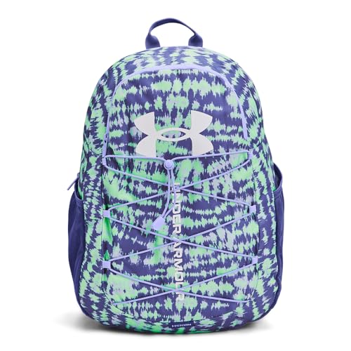 Under Armour Hustle Sport Backpack - color: (350) Matrix Green / Starlight / White