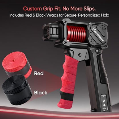 FitBeast Grip Strength Trainer with Built-In Counter, Adjustable Hand Gripper Strengthener 30–130LB, Forearm Strengthener for Office & Home Training