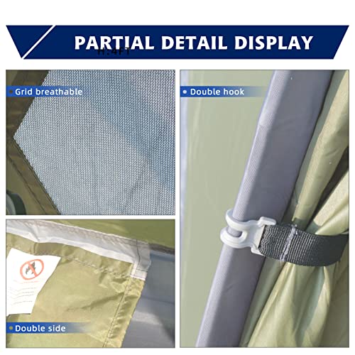 7.2 × 4 × 4 Feet Single Backpack Tent, Waterproof Camping and Hiking Tent can be Used by One Person, Light and Durable - color: Army Green