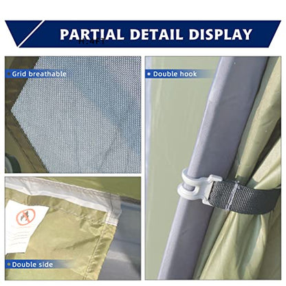 7.2 × 4 × 4 Feet Single Backpack Tent, Waterproof Camping and Hiking Tent can be Used by One Person, Light and Durable - color: Army Green