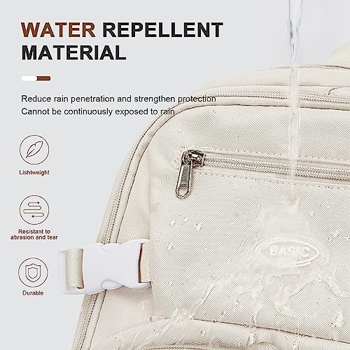 weradar Cute Backpack, Simple Casual Daypacks Backpack With Lots Of Pockets,Aesthetic Backpack For Women Men(Beige) - color: A2-beige