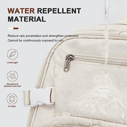 weradar Cute Backpack, Simple Casual Daypacks Backpack With Lots Of Pockets,Aesthetic Backpack For Women Men(Beige) - color: A2-beige