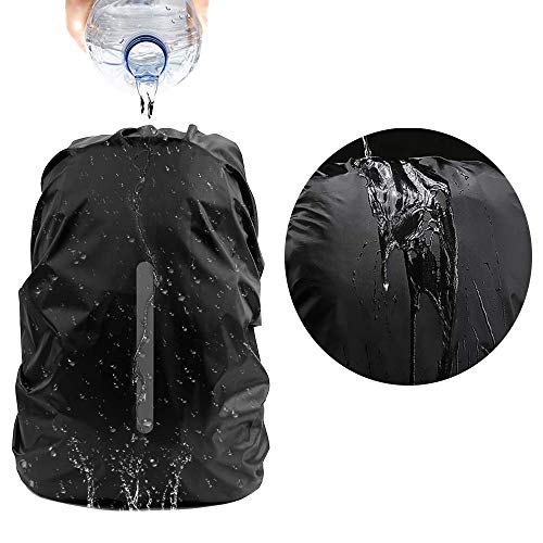 2 Pack Waterproof Rain Cover Backpack Rain Cover Waterproof Rucksack Cover with Reflective for Hiking Camping Traveling Cycling Anti-dust,Anti-Theft,Outdoor Activities(M (30-40L)