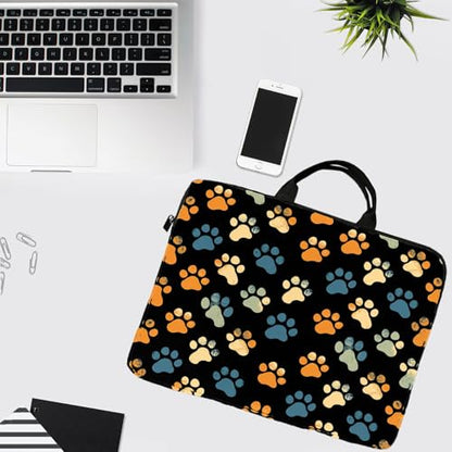 15-Inch Laptop Sleeve – Stylish, Lightweight, Shockproof, Water-Resistant Case for Lenovo, HP, Dell, Asus Notebooks - Cute Dog Paw Print - color: Cute Dog Paw Print