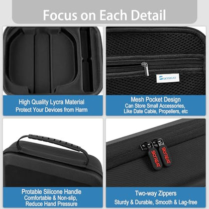 Skyreat Neo 2 Case, Portable PU Leather Small Shoulder Bag for DJI Neo 2 Drone and Batteries Accessories