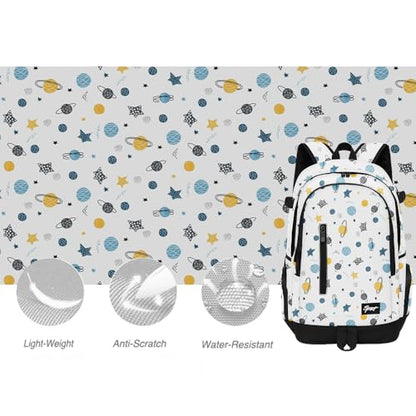 rickyh style School Backpack Travel Bag for Men & Women Lightweight College Back Pack with Laptop Compartmen - color: 01xqiu