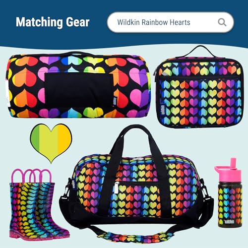 Wildkin 16-inch Kids Backpack – Durable, Padded & Spacious School Bag for Boys & Girls - Rainbow Hearts - color: Rainbow Hearts