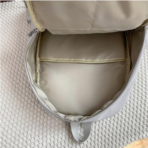 book bag Sporty Backpack With Laptop Compartment Integrated Water Bottle Pocket For Travel School waterproof(Grey) - color: Grey