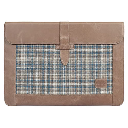 Londo Leather Sleeve Compatible with MacBook Pro 14 & Air 13-13.3 Inch (M5, M4, M3, M2, M1, Pro, Max) & iPad Pro 12.9, Premium Top Grain Leather Laptop Bag, 2020 to 2026 Models - color: Mink, size: 13-14 inches