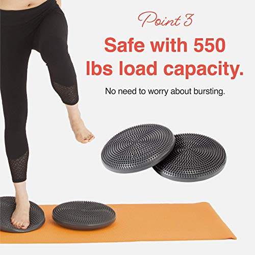 Primasole Balance disc 1 PC Comes with an air Pump Exercise Disk for Stability Workout