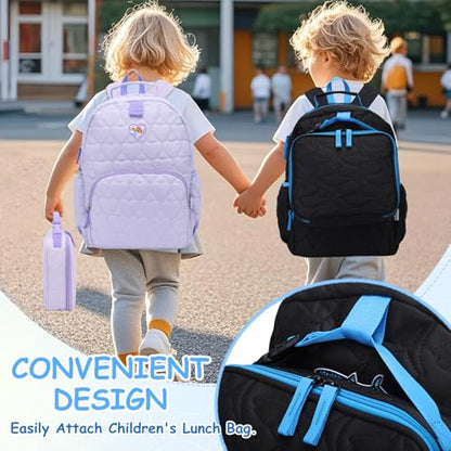 Chase Chic Toddler Backpack for Boys, Puffer Cute Lightweight Preschool Backpack with Lunch Box Set for Daycare Travel Kids Age 3-6,Black Shark - color: Black Shark