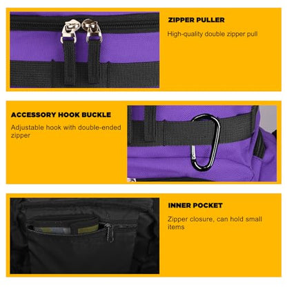 Goloni Basketball Backpack,Large Sports Bag with Ball Compartment & Shoe Compartment, Best for Basketball, Soccer - color: Purple