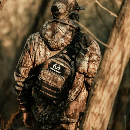 WOLFpak Tactical Sling Bag for Concealed Carry, EDC | Everday Crossbody Daypack - color: Realtree Apx