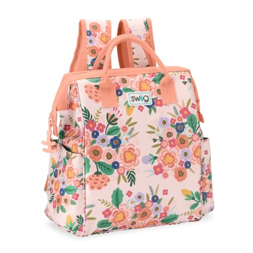 Swig Life Packi Backpack Cooler, Insulated Cooler, Waterproof Beach Bag, 24 Cans, Lightweight Insulated Coolers - color: Full Bloom