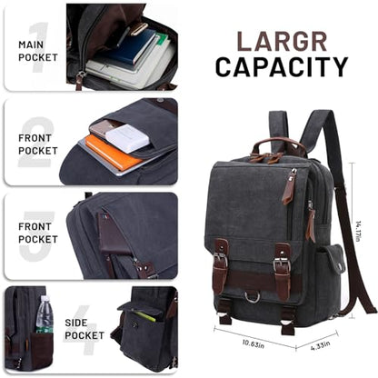 mygreen Canvas Cross Body Messenger Bag Shoulder Sling Backpack Travel Rucksack - color: Dark Blue With Shoulder Zipper, size: Large