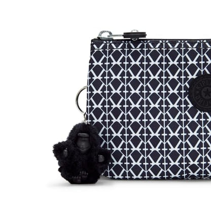 Kipling Women's Creativity Large Pouch, Versatile Cosmetics Kit, Lightweight Travel Organizer - color: Signature Print, size: 7.25''L x 4.25''H x 1.5''D