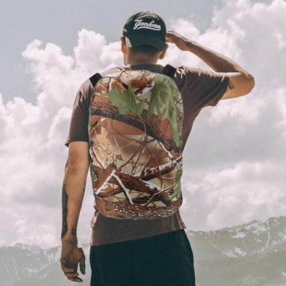 M METERXITY Backpack Rain Cover - Waterproof Lightweight Cover, Apply to Cycling/Hiking/Mountain Climbing (30-40L, M, Leaf Camo)