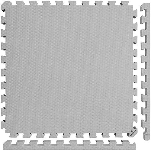 Meister X-Thick 1.5" Interlocking EVA Foam Mats - 2X Cushion for Wrestling, MMA Takedowns & Gymnastics - 2'x2' Tiles - color: Grey, size: 10 Tiles (40 Sqft)