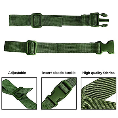 XTACER Backpack Chest Strap Adjustable Backpack Sternum Strap Chest Belt with Buckle (Pack of 4) - color: Green