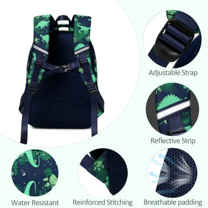 abshoo Dinosaur Backpack For Boys Kindergarten Elementary Bookbag Lightweight Kids School Bag (Dinosaur) - color: Dinosaur