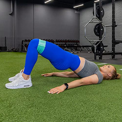 Serious Steel Fitness Hip and Glute Activation Band | Squat & Deadlift Warm-up Band for Hips and Glutes - color: Green (Non-Slip - 13" Light)