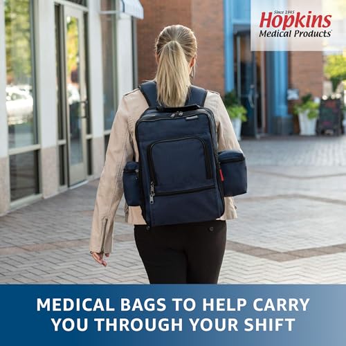 Hopkins Medical Products EZ-View 21st Century Plus Deluxe Home Care Backpack: Waterproof, Organized & Comfy - Perfect for On-the-Go Home Healthcare Pros, 11.5"x9"x16"
